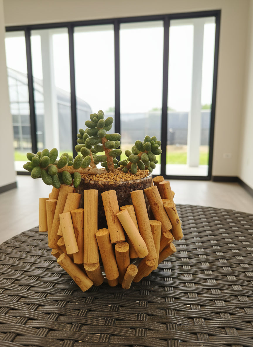 Succulent Quiet Grove Planter – Sedum Hernandezii *Rare