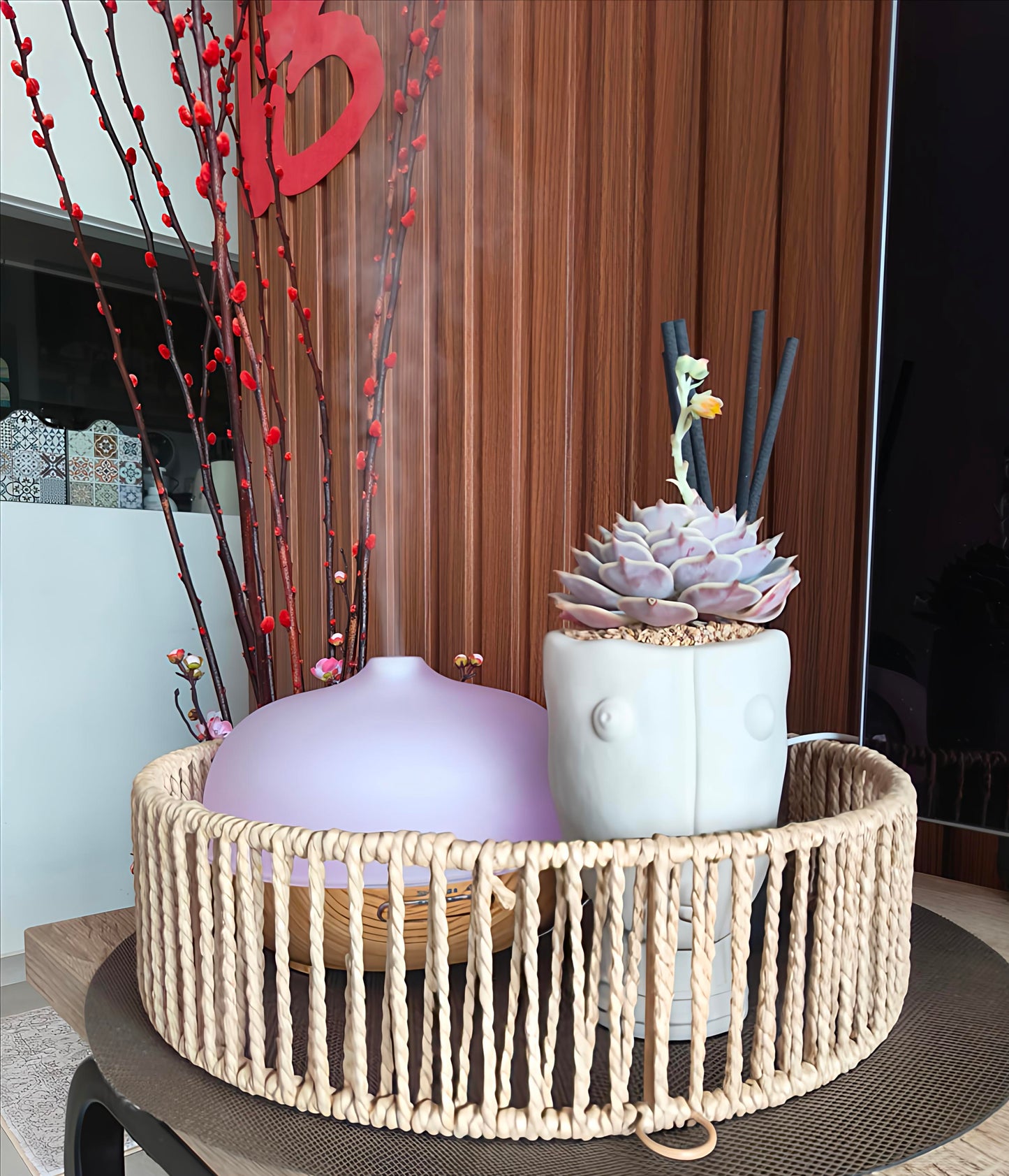 Succulent Serene Muse Face Planter – Echeveria ‘Lola’ - SlowBloomGreens