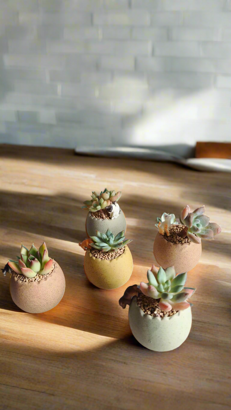 Succulent Egg Planter - Gift Favors (12 pack) - SlowBloomGreens