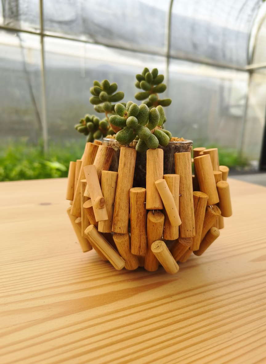 Succulent Quiet Grove Planter – Sedum Hernandezii *Rare