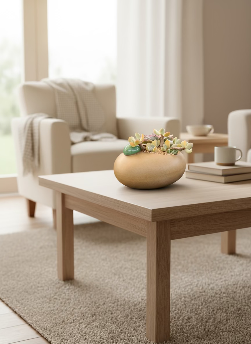 Succulent Seven-Spotted Ladybug Planter – Handcrafted Succulents