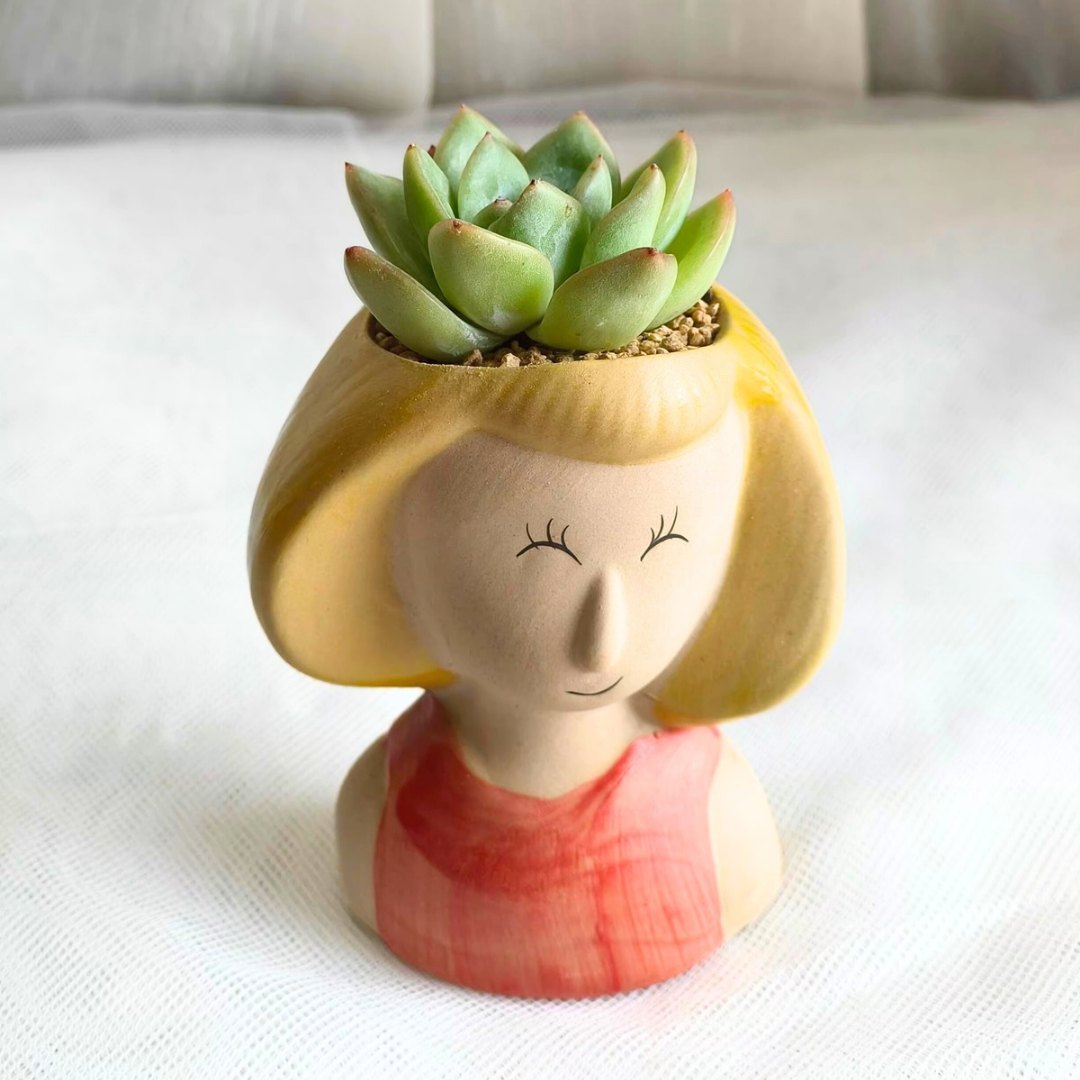Succulent Girl Figurines Elara