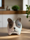 Succulent Dog Planter - mini Echeveria Blue elf - SlowBloomGreens