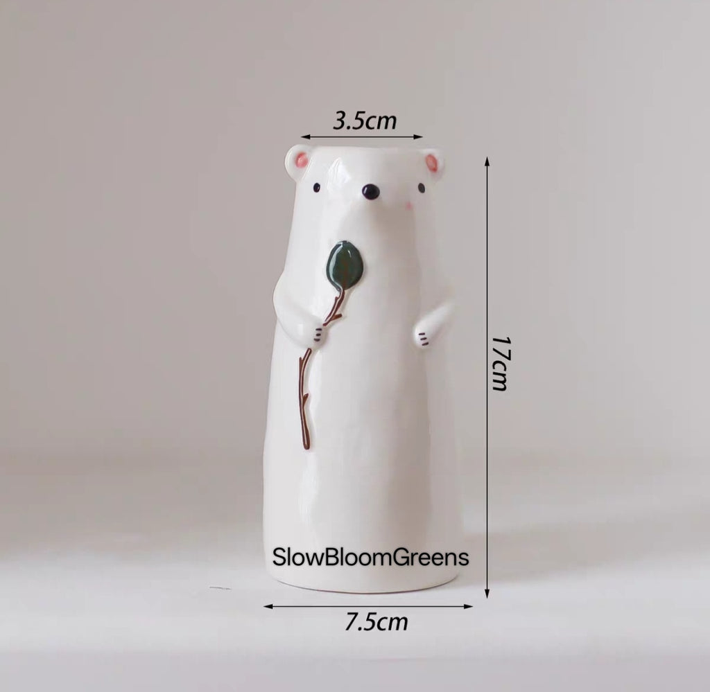 Mother’s Day Succulent Animal Bud Vase