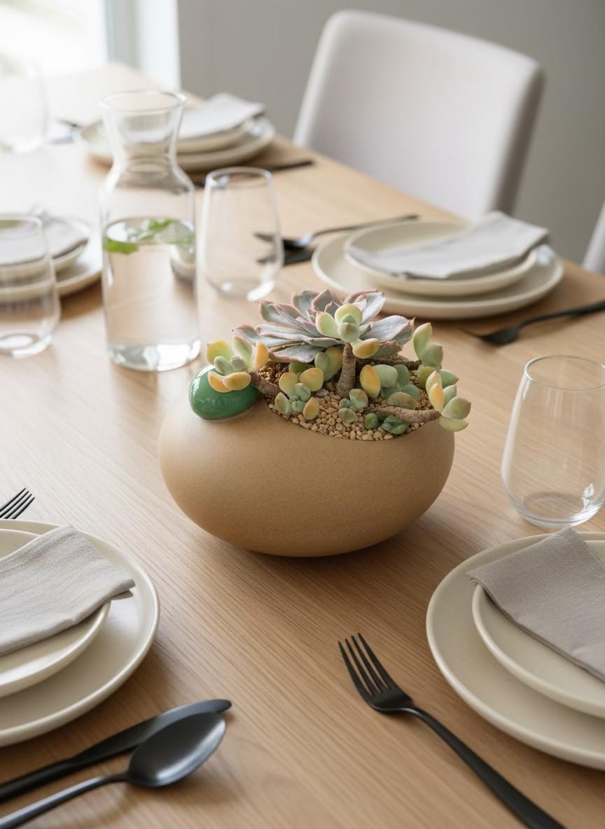 Succulent Seven-Spotted Ladybug Planter – Handcrafted Succulents