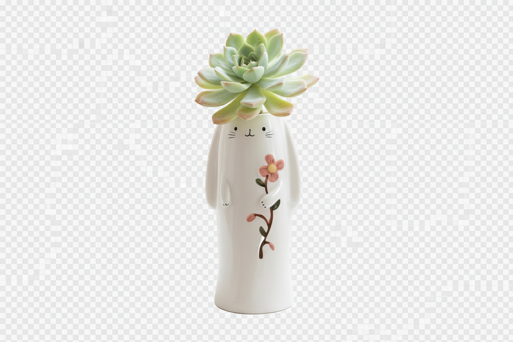 Mother’s Day Succulent Animal Bud Vase