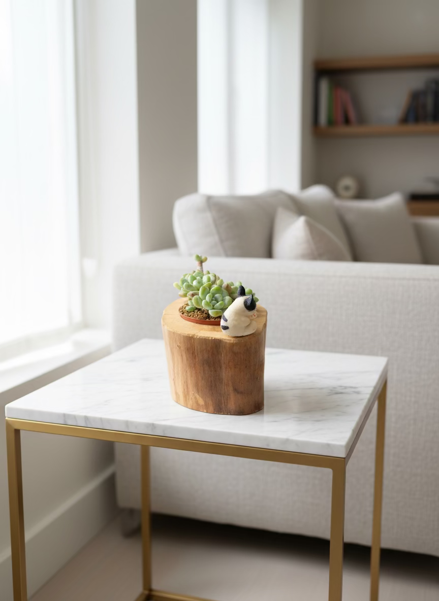 Succulent Bulldog on Woodland Log – Tiscalatengo Gorge Sedum - SlowBloomGreens