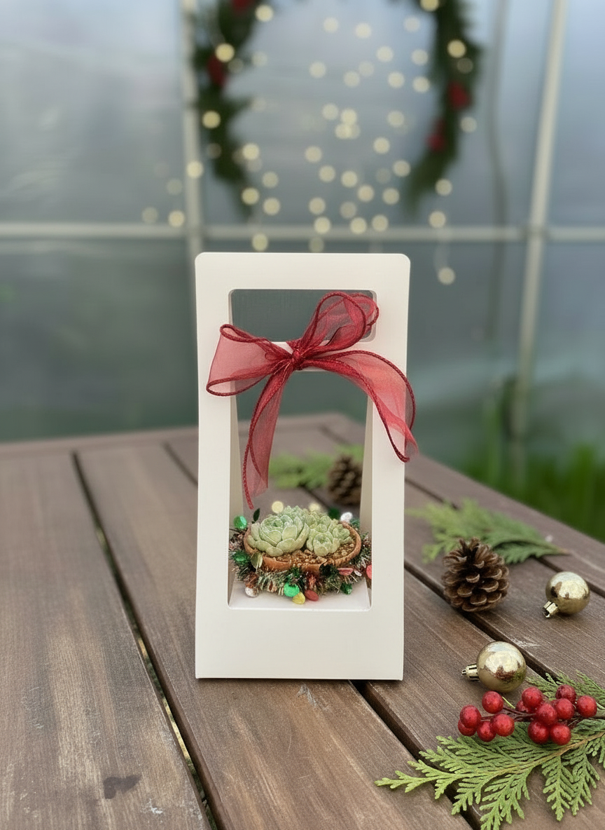 Succulent Simply Blessed Festive Terracotta (S) - Assorted Succulent - SlowBloomGreens