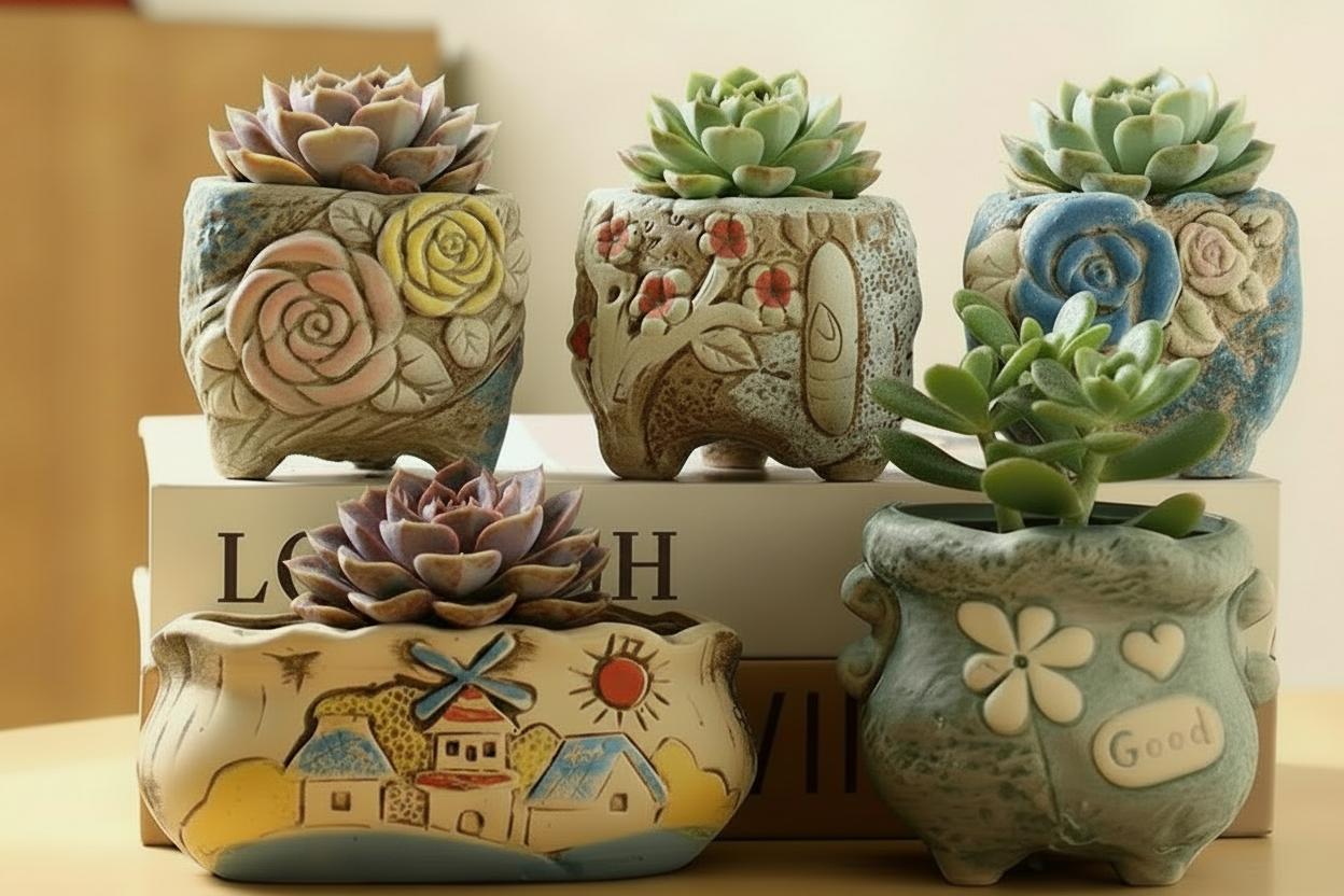 Rustic Bloom Succulent Planters – Mother’s Day Gift