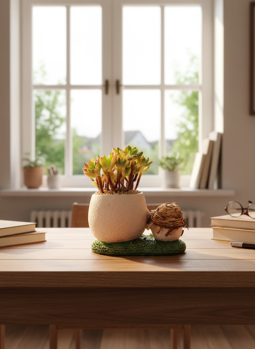 Succulent Buddies Planter - Echeveria 'Minibelle' - SlowBloomGreens
