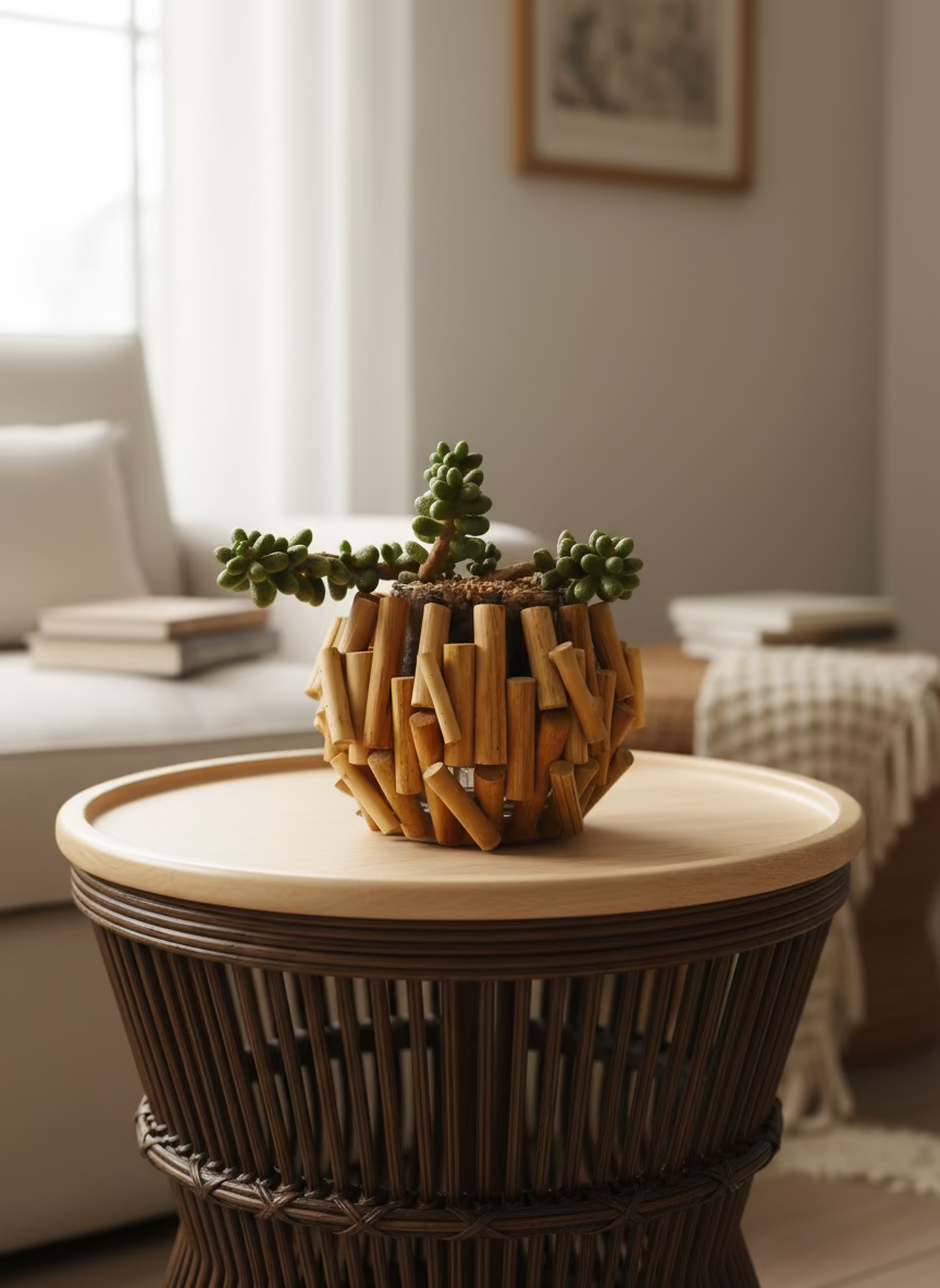 Succulent Quiet Grove Planter – Sedum Hernandezii *Rare