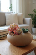 Succulent Butterfly Planter – Echeveria 'Orange Monroe' - SlowBloomGreens
