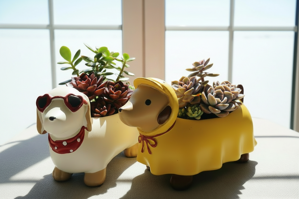 Mother’s Day Succulent - Ducky Raincoat Dachund