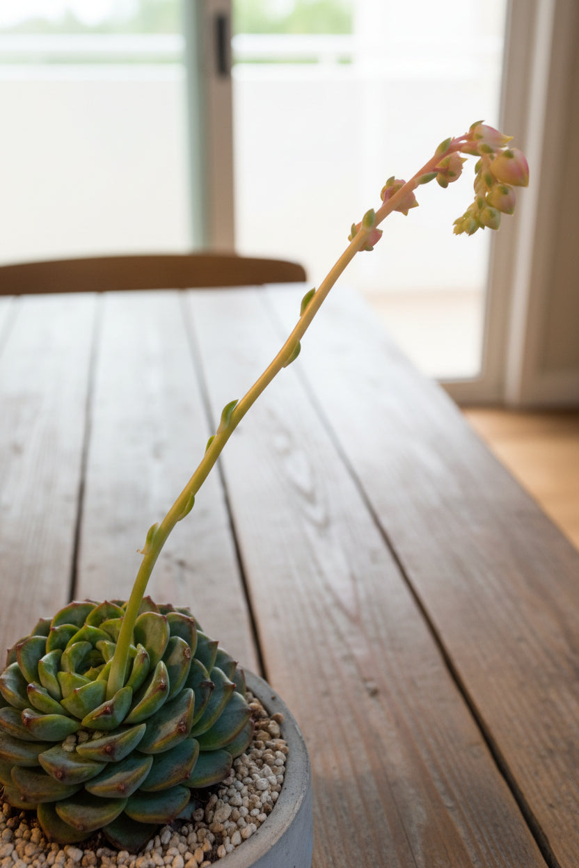 Succulent Whispering Leaves Planter – Echeveria 'Red Velvet' - SlowBloomGreens