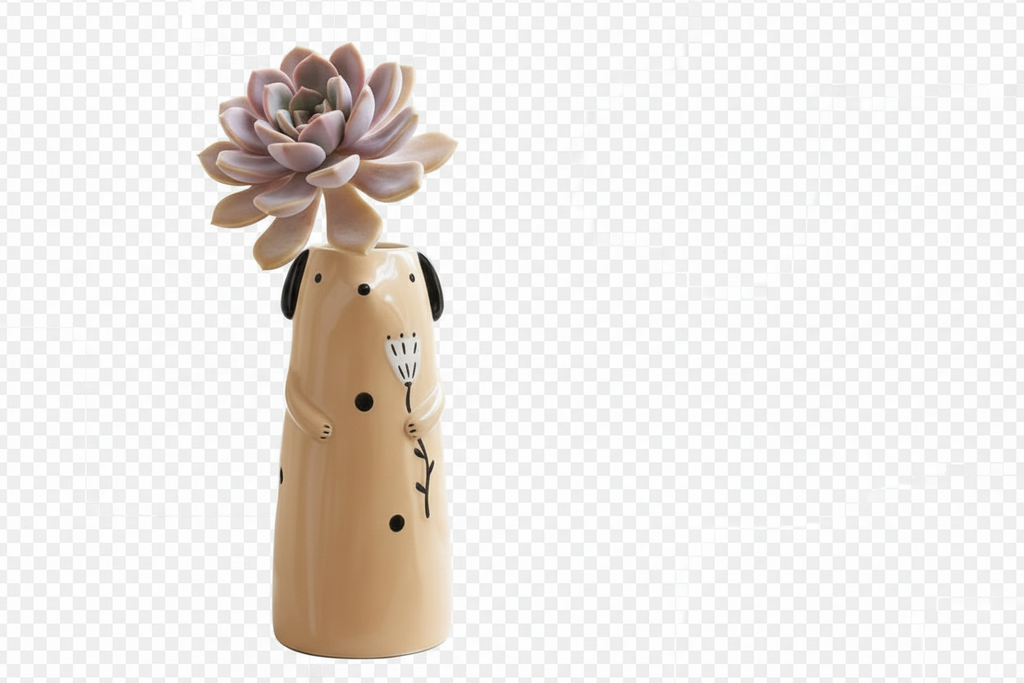 Mother’s Day Succulent Animal Bud Vase