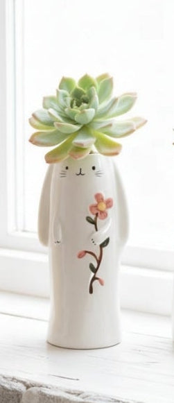 Mother’s Day Succulent Animal Bud Vase